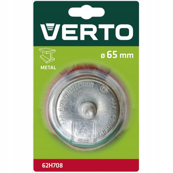 Szczotka ścierna doczołowa 65 mm VERTO 62H708