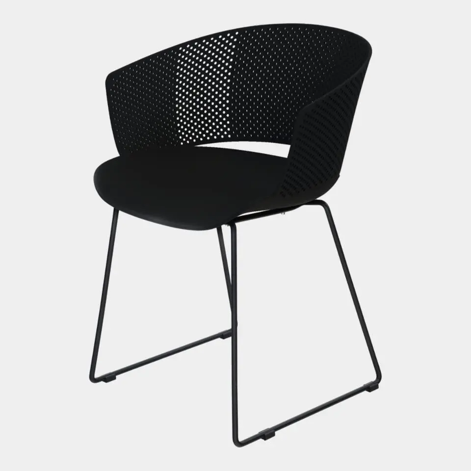 Les - Orly tuinstoel polypropyleen zwart