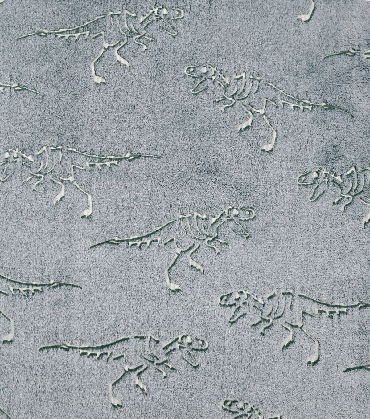 Dino Green Glow in the Dark Sew Lush Fleece