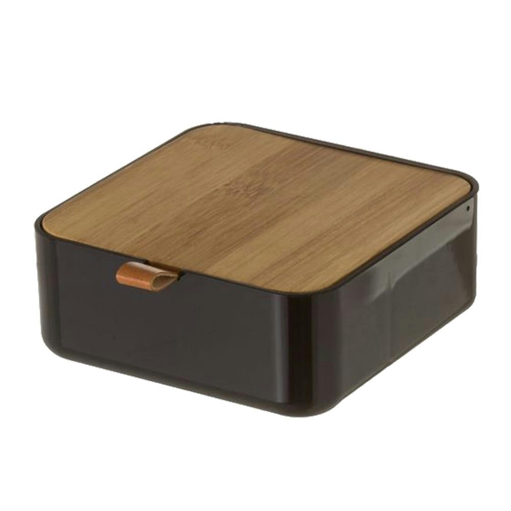 - Miroir organiseur à bijoux en bambou