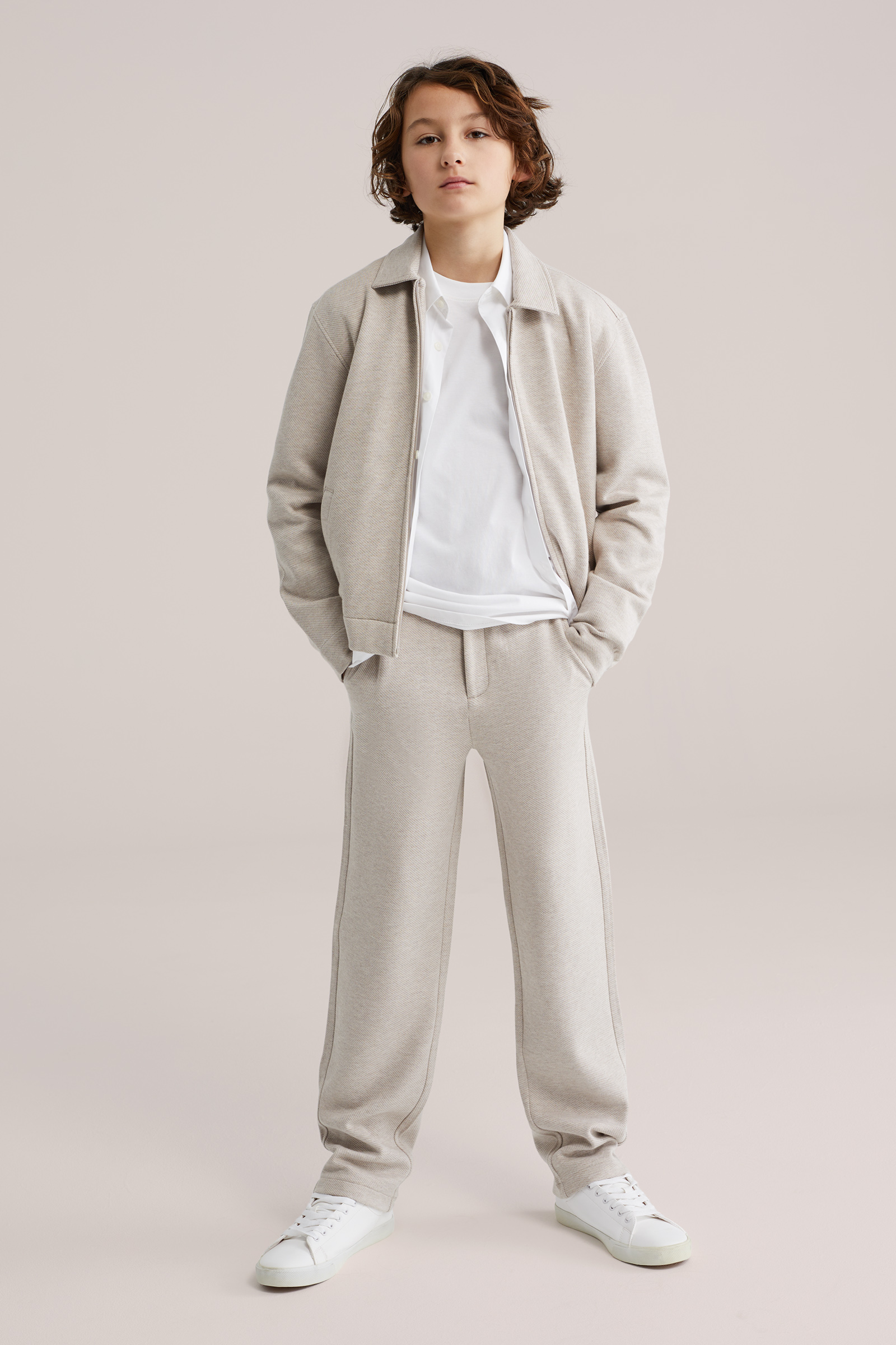 Jongens regular fit broek met stretch