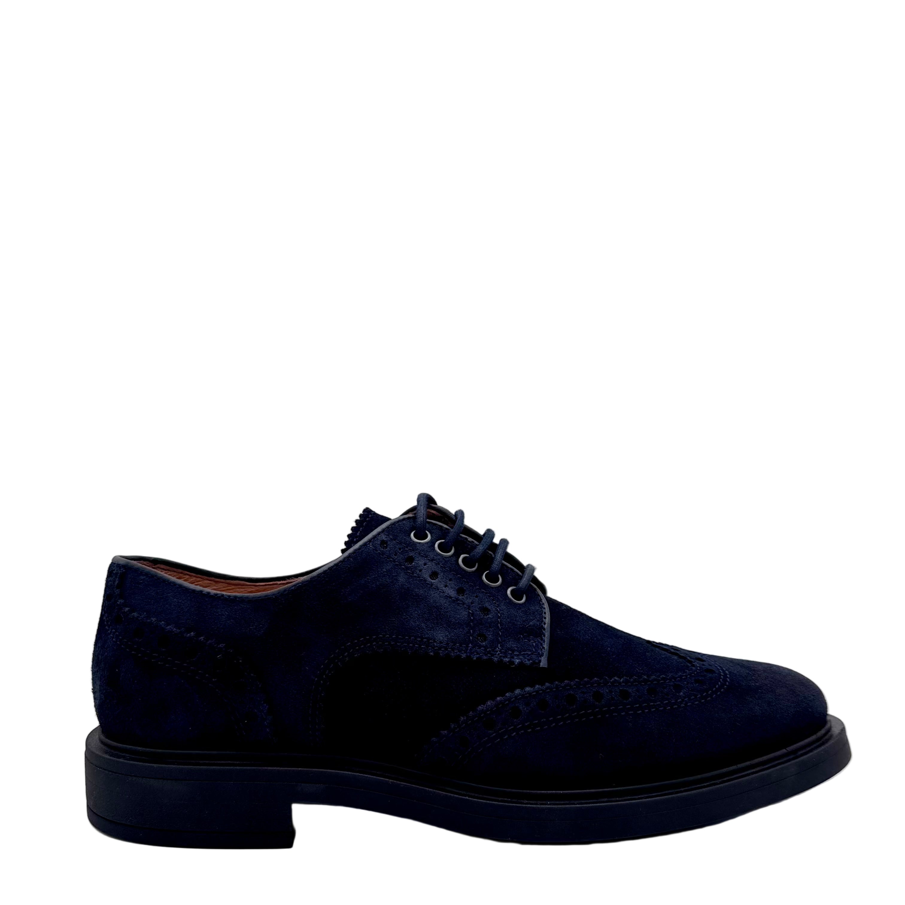 HALBSCHUH MIT SCHNÜRUNG BLAU