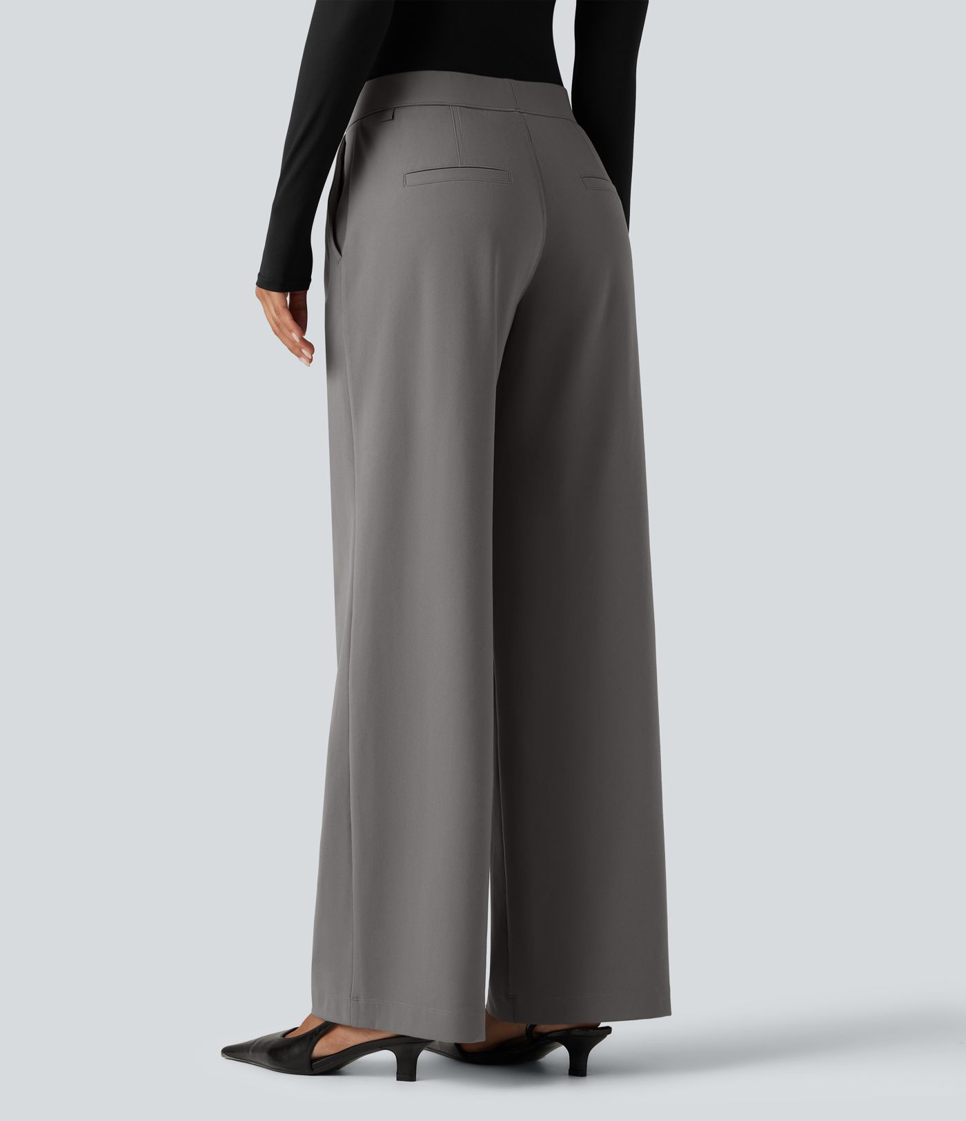 Pantalon de bureau droit Halara Flex™ DayStretch taille basse avec poches