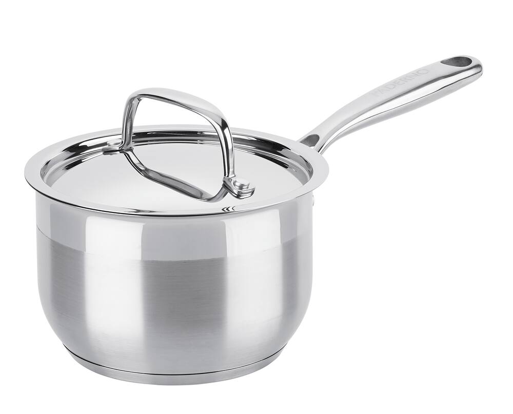 PADERNO Classic 18/10 Stainless Steel Saucepan, PFOA-Free, Dishwasher & Oven Safe