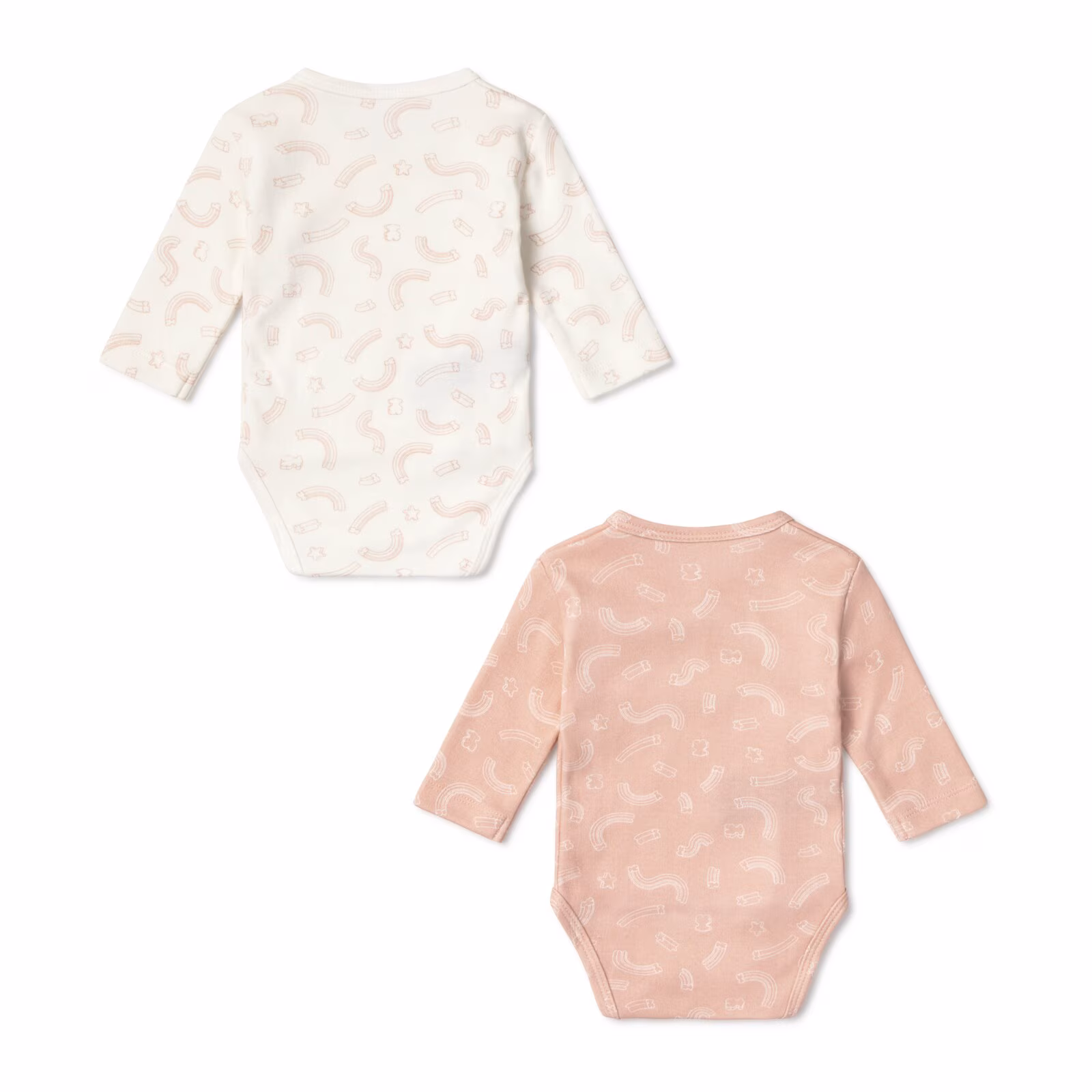 Pack de bodys de bebé cruzados Arc rosa
