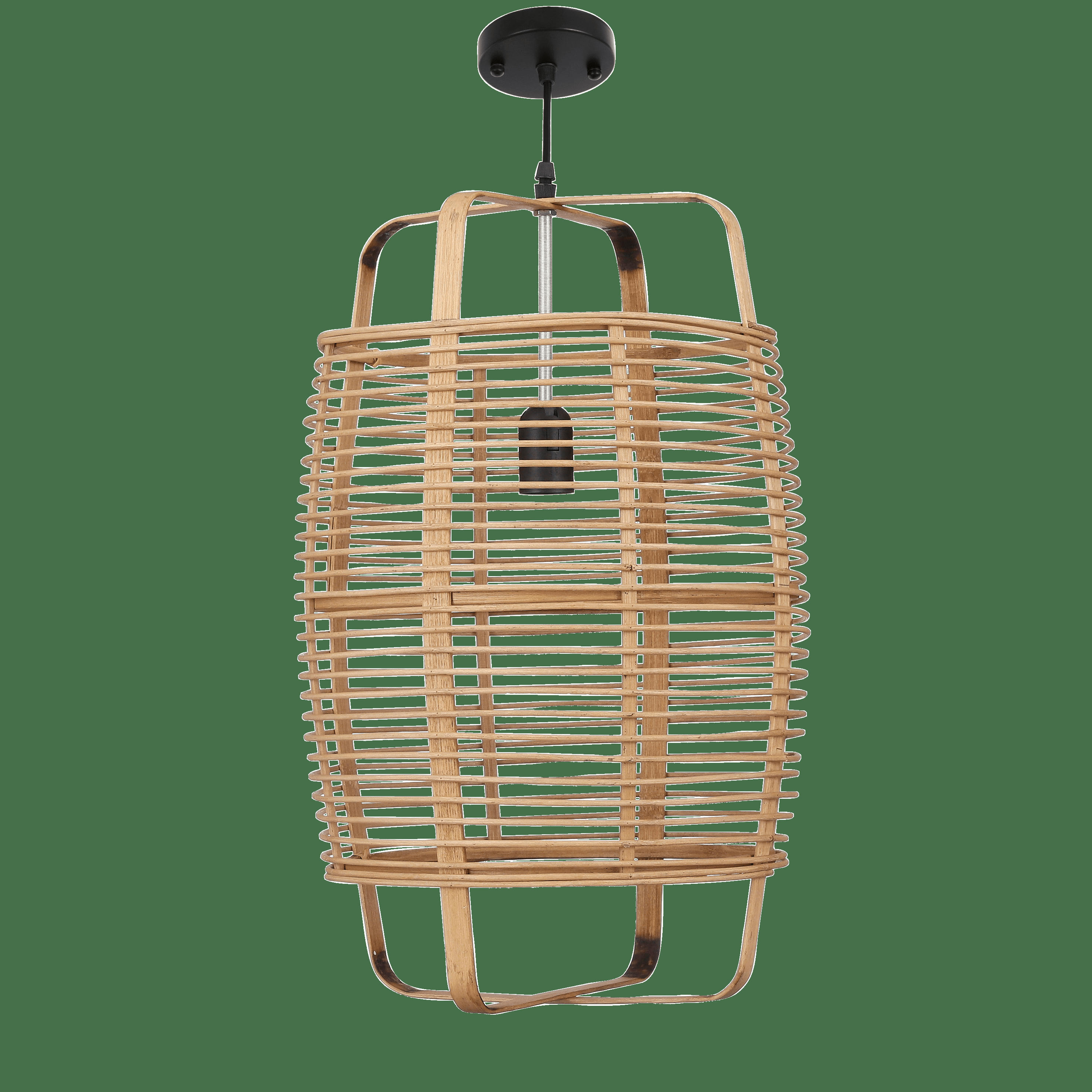 PAGE - Suspension en bambou brun