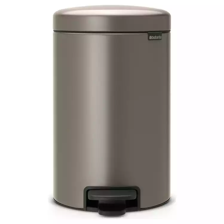 Brabantia 12 Litre New Icon Pedal Bin - Dark Grey