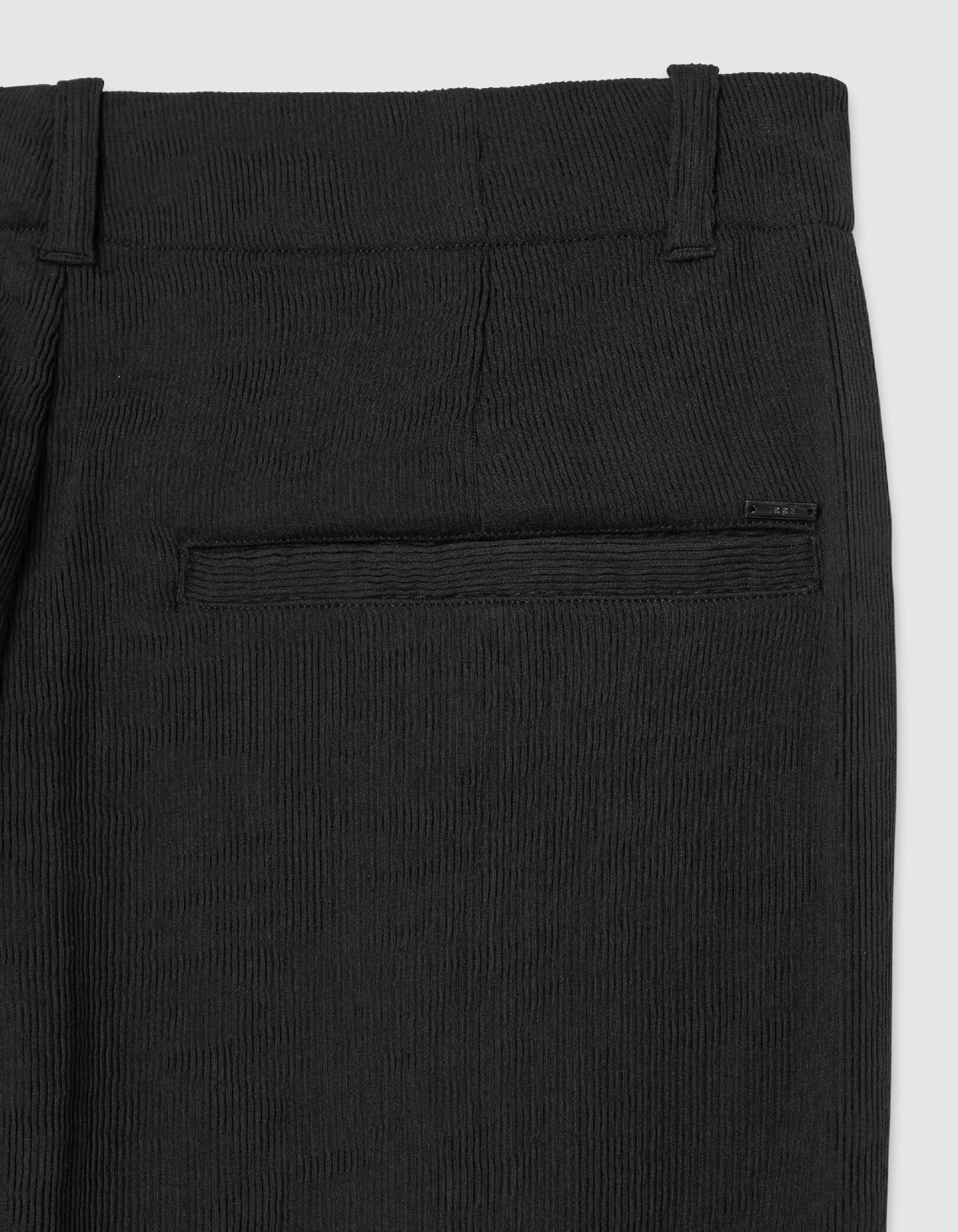 Pantalon noir tissu plissé Homme