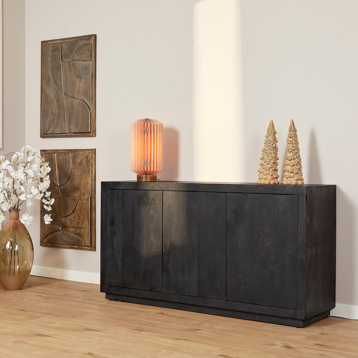 Starfurn dressoir Brussel - zwart - 45x150x80cm