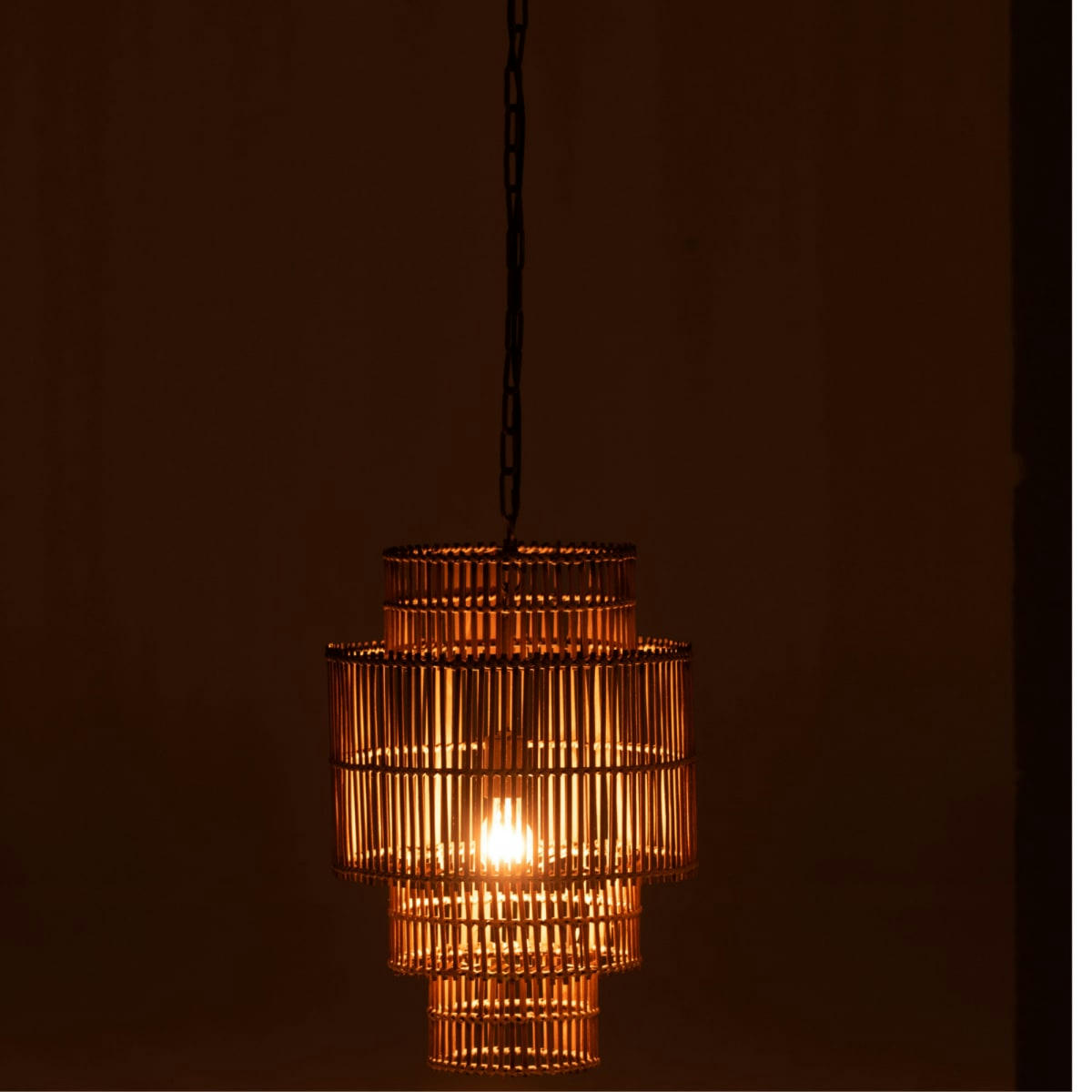 LOUCO - Suspension moderne en bambou naturel