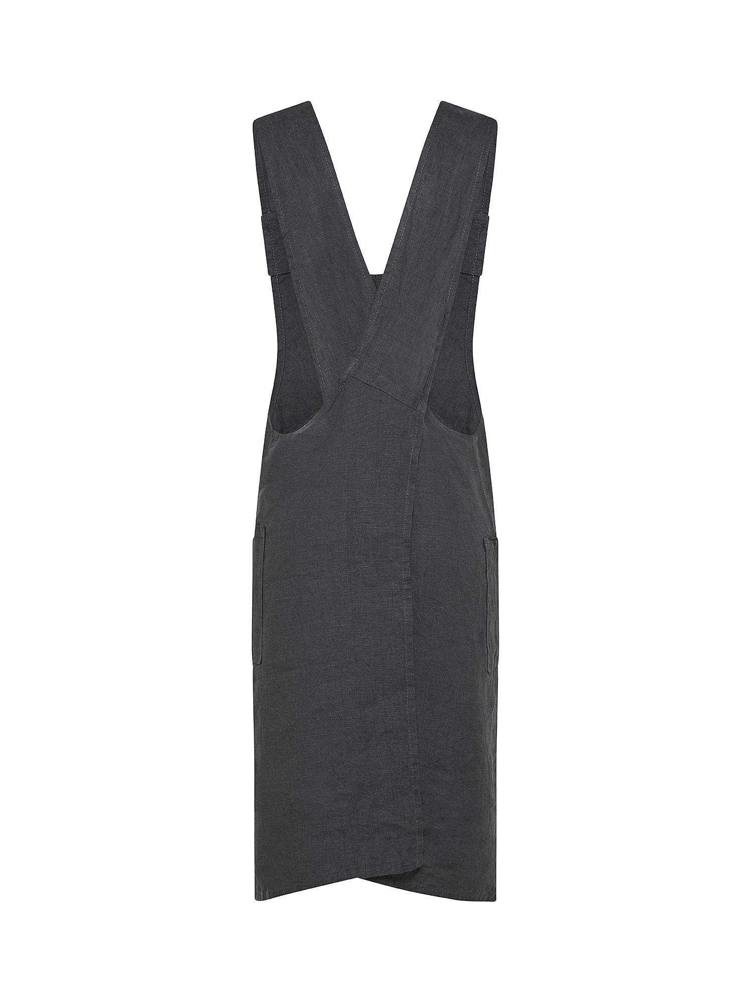 Grembiule da cucina lino lavato tinta unita