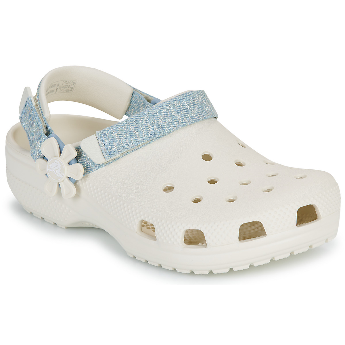 Crocs - Clsc Dnm Flwr Adj BackstrapCgK - Beige / Blue