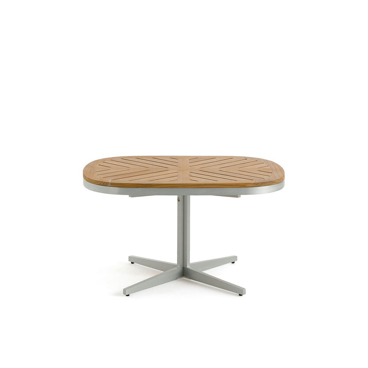 Table basse de jardin teck/aluminium, Maestrale