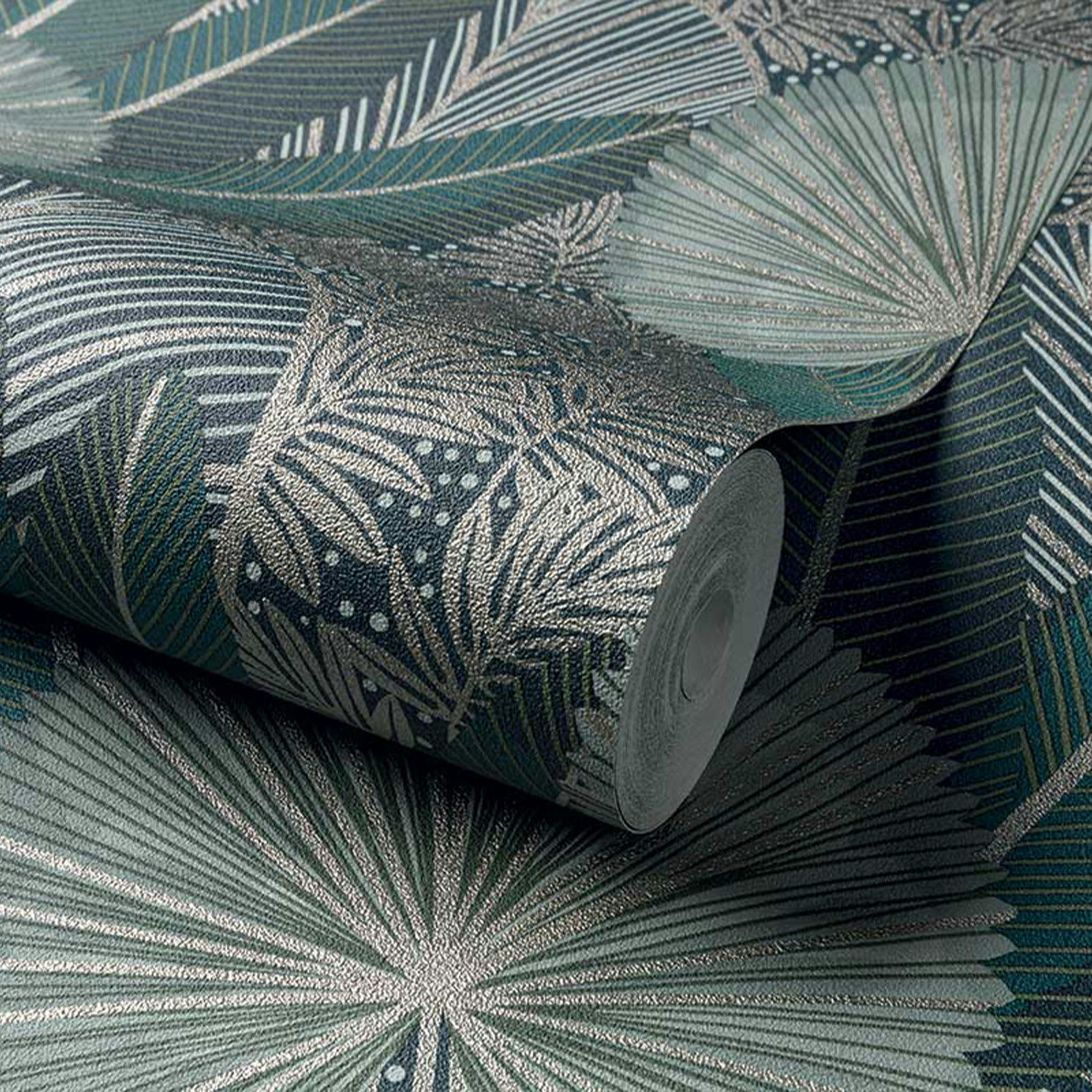 - Papier peint éventail deep green 53x1000cm