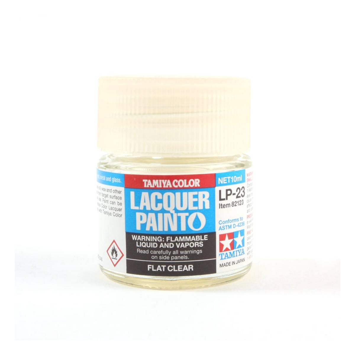 Tamiya Flat Clear Lacquer Paint 10ml (LP-23)