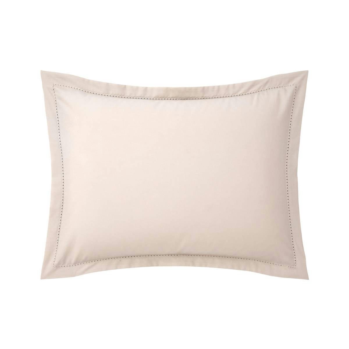 ALCOVE - Taie d'oreiller en percale de coton beige 30 x 40 cm