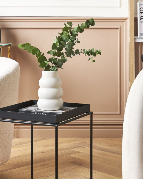 Wazon na kwiaty 22 cm minimalistyczny biały