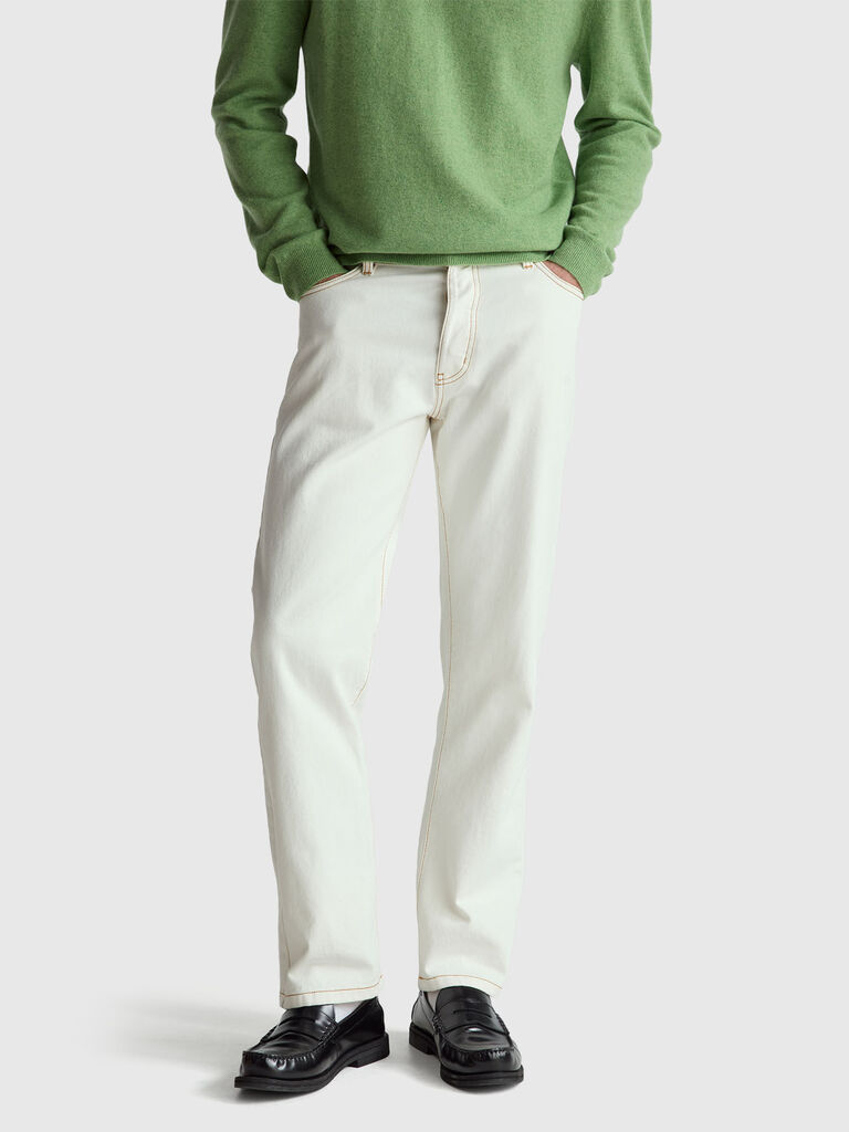 Five-pocket regular fit trousers
