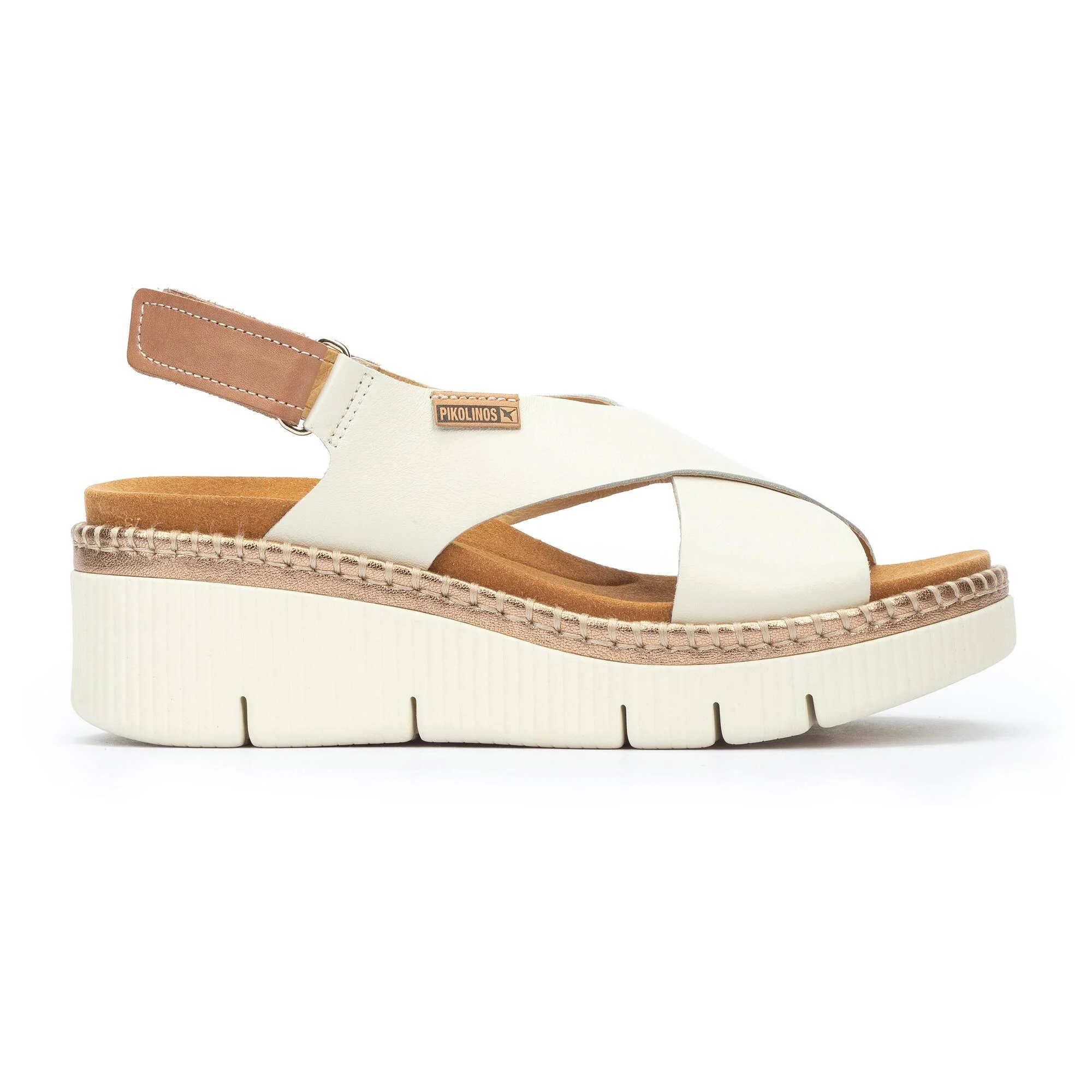 GOMERA - Sandalias con cierre adherente y cuña para mujer