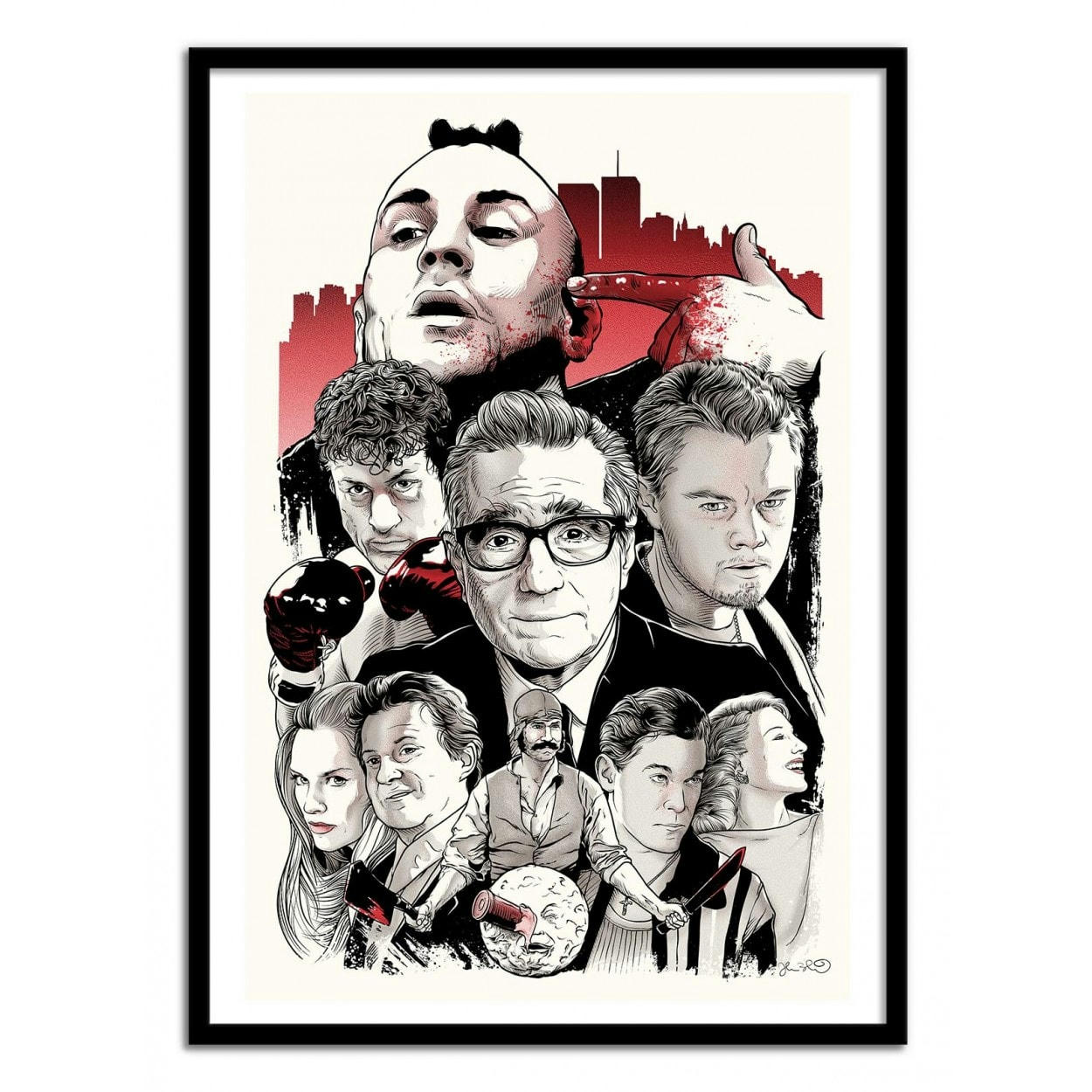 JOSHUA BUDICH - SCORSESE -  Affiche d'art 50 x 70 cm