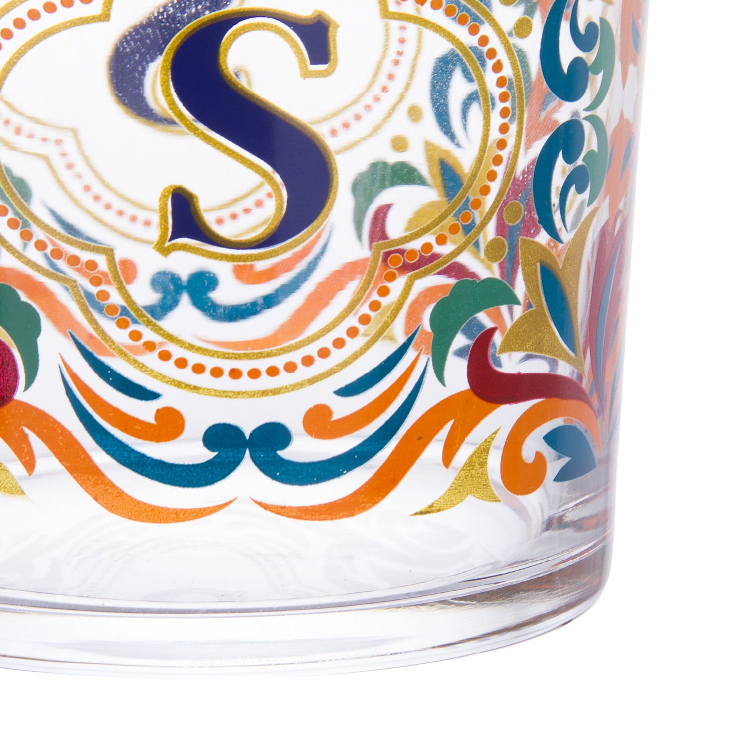Bicchiere acqua lettera S Royal Garden