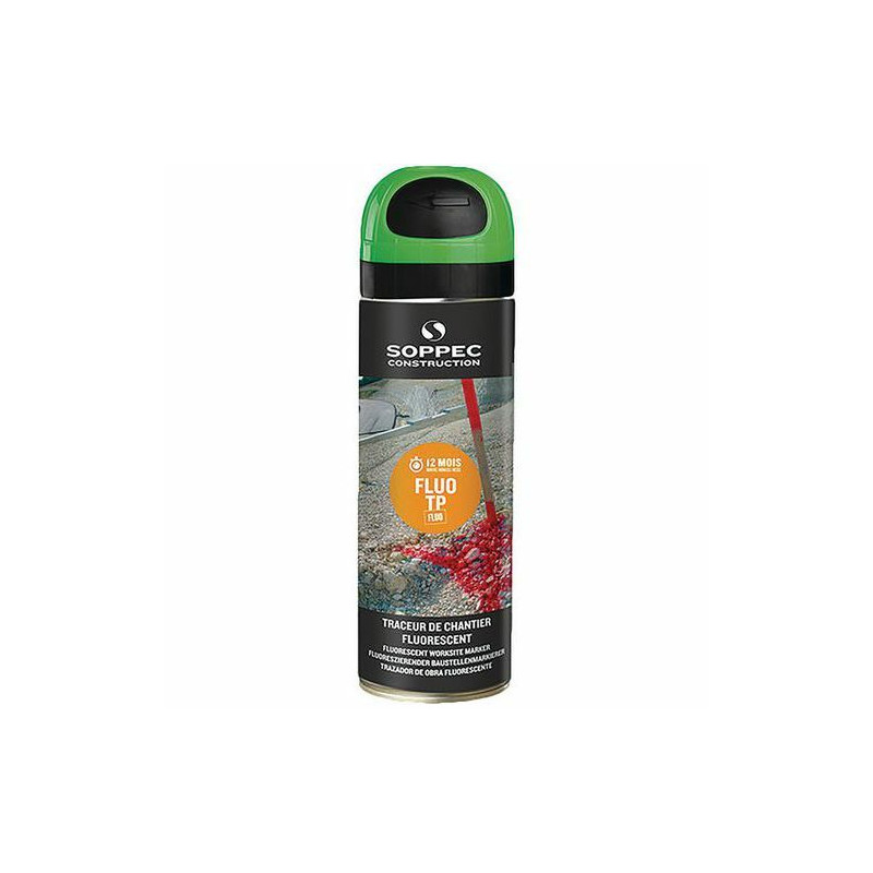 Spray de traçage fluo vert 0,5 L