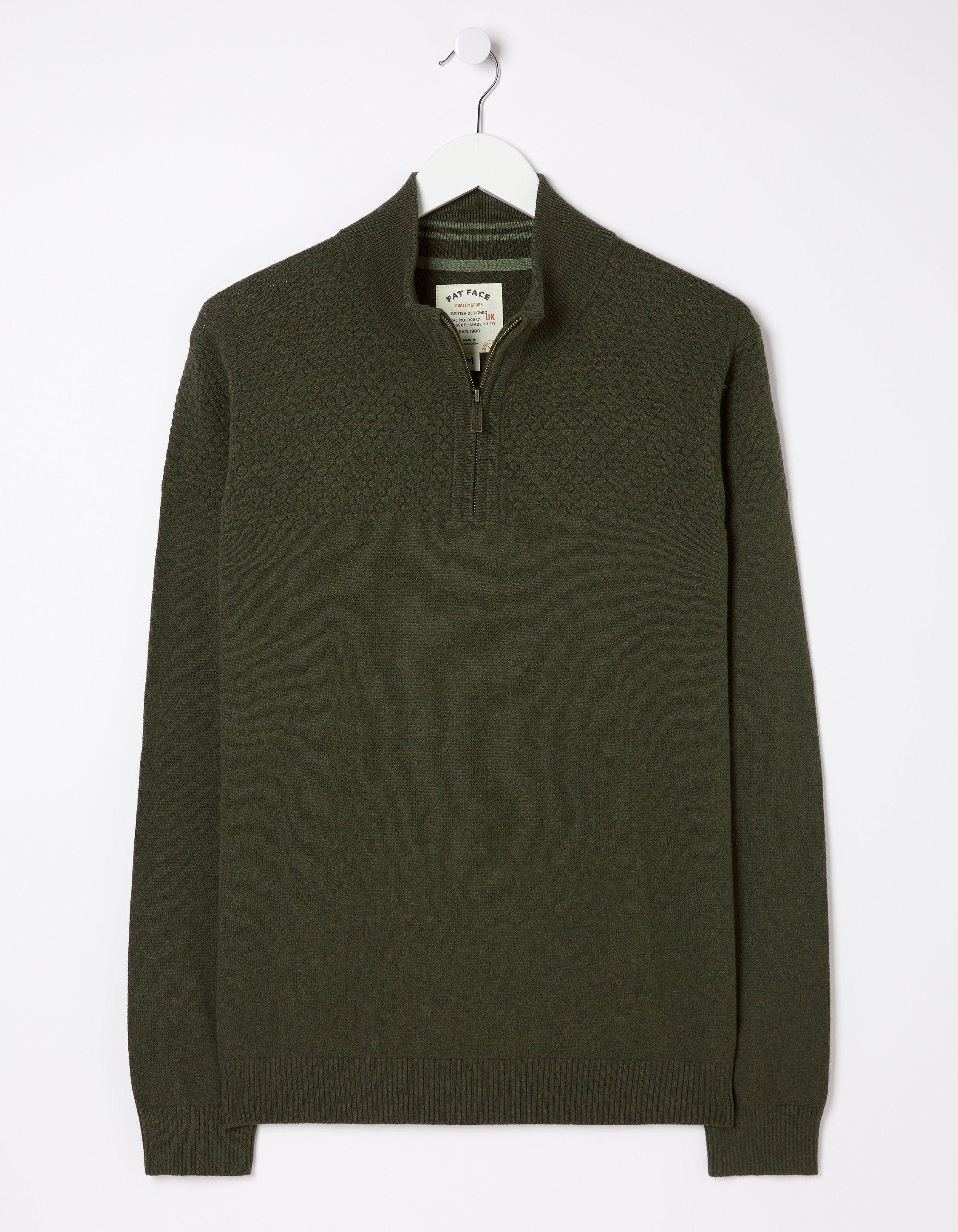 Braunton Textured Half Neck