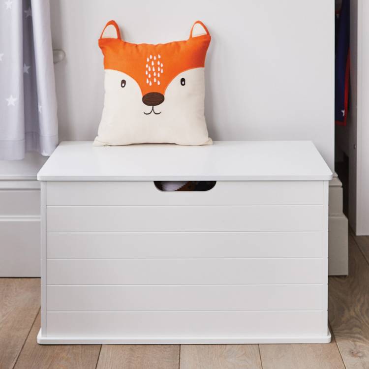 Great Little Trading Company Classic Small Toy Box - White