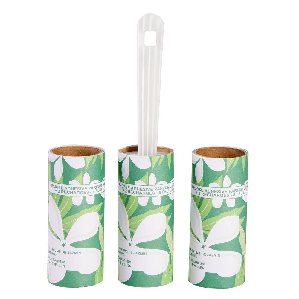 Rouleau adhésif brosse attrape poils