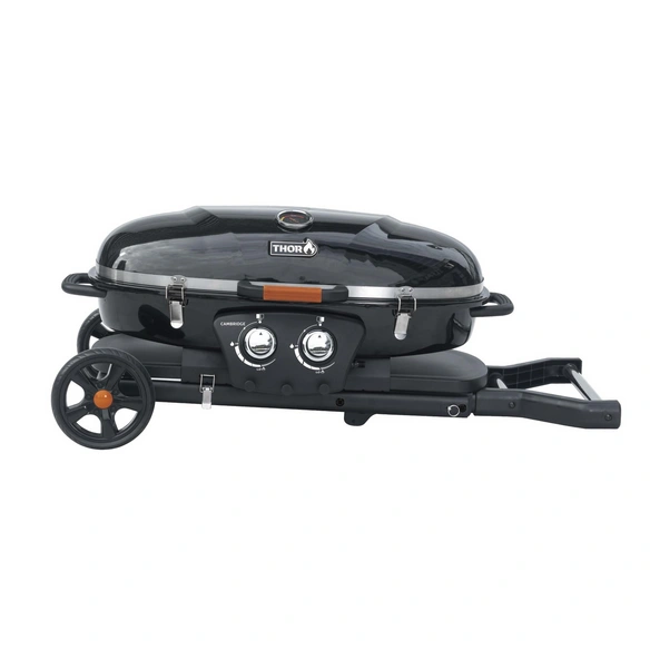 Gasgrill »Cambridge Travel BBQ«, 2 Brenner, 5,9 kW, klappbar, rollbar