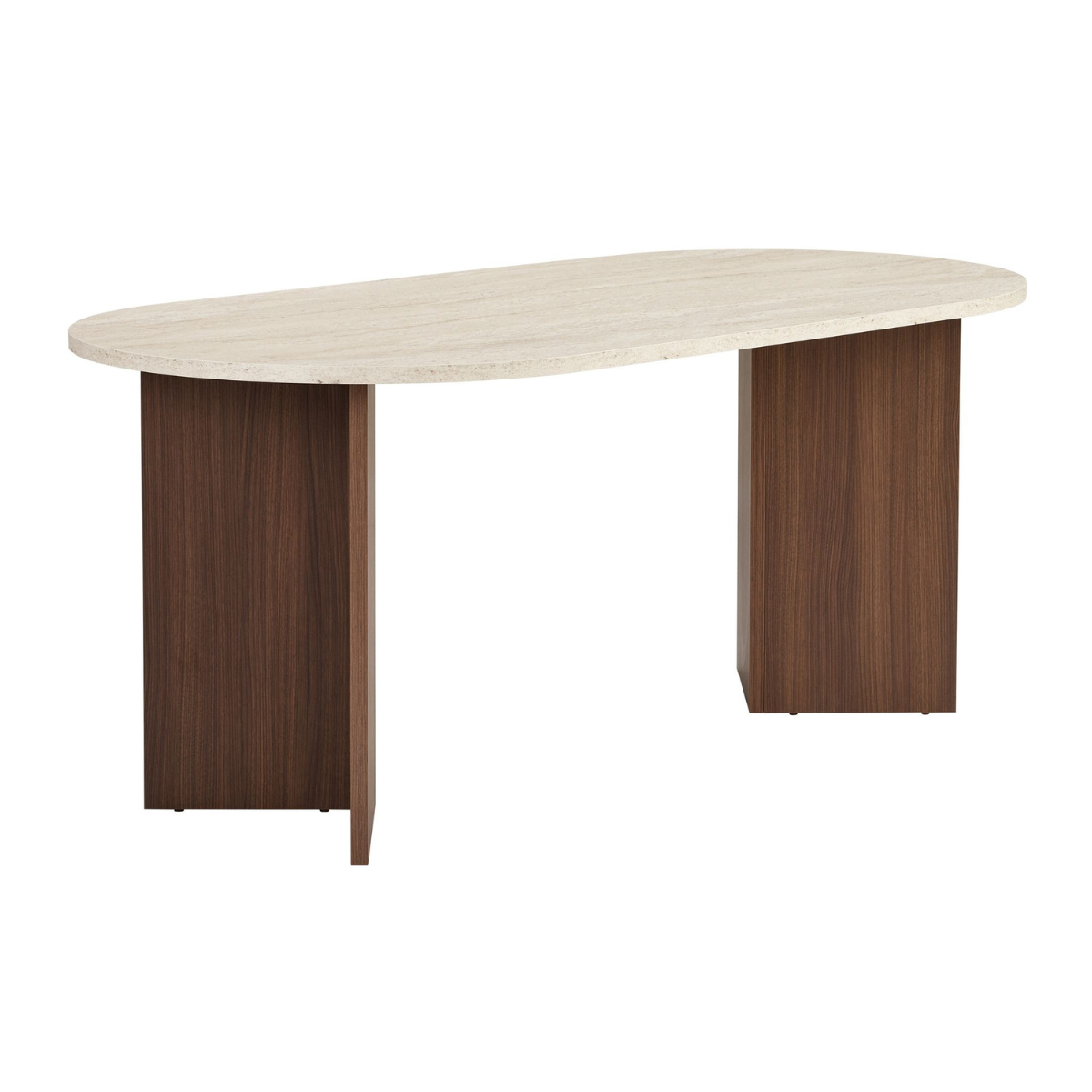 Calicosy - Eettafel met afgeronde randen SABLE - 89,5x180x75 cm