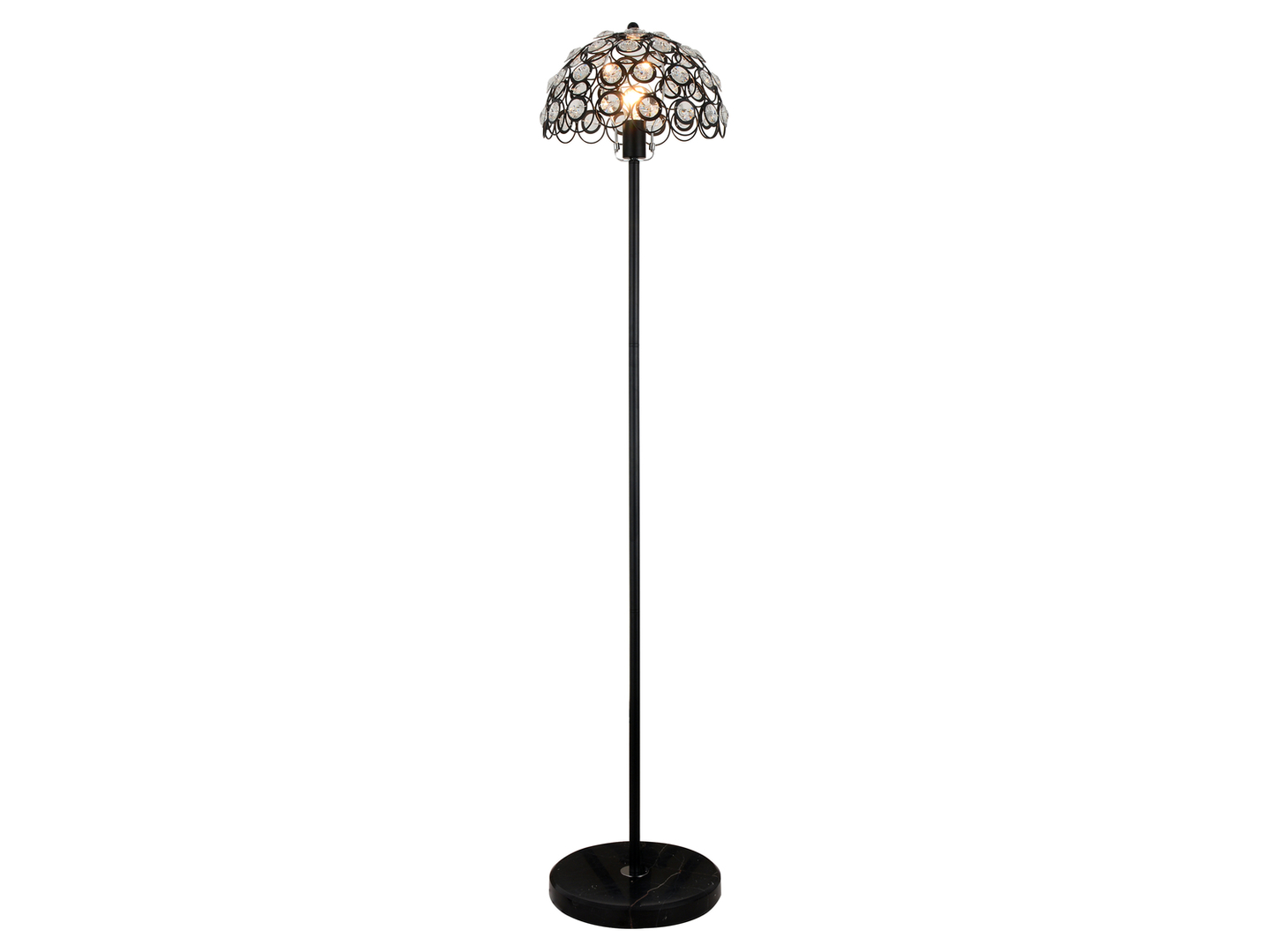 Lampa podłogowa Florence stalowa czarna