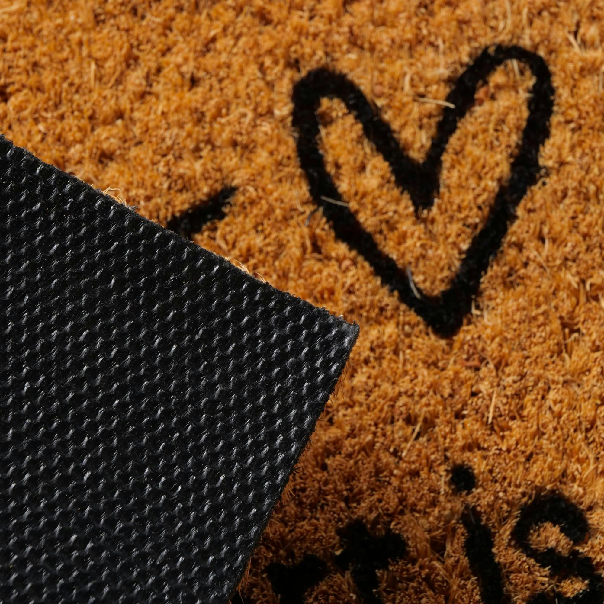 - Paillasson coco Home is where the heart is 60x40x1.5cm