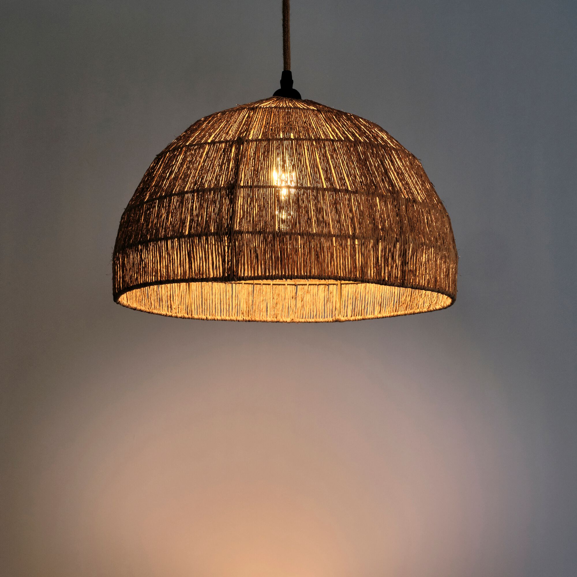 INES - Suspension non électrifiée en jute D40cm - naturel