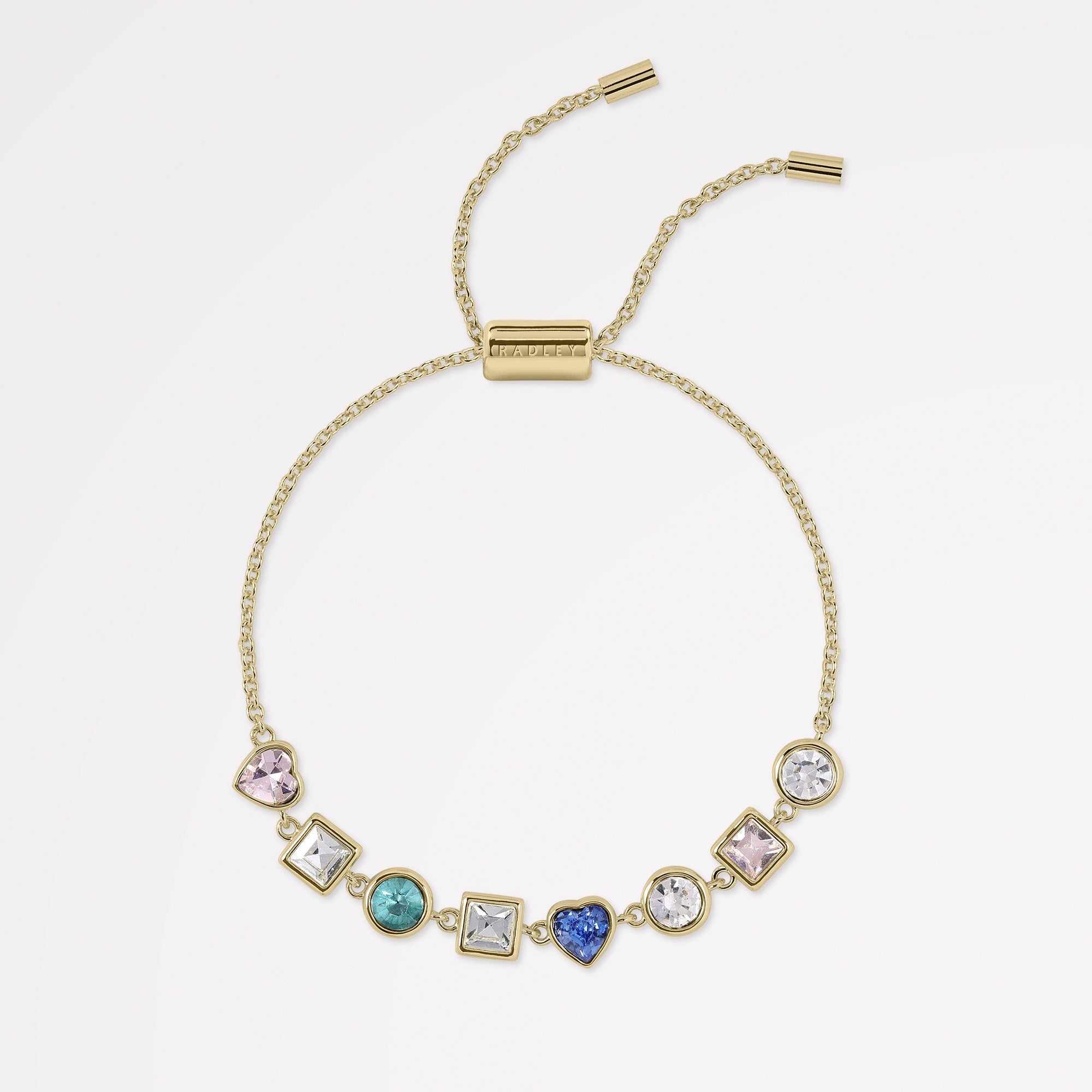 Stoneleigh Way - 18Ct Gold Plated Multi Stone Bracelet