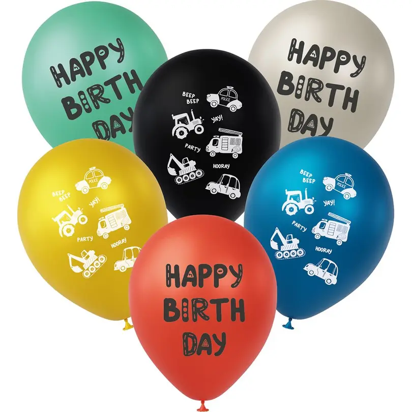 Party-Dekoration 6er-Set Wacky Wheels