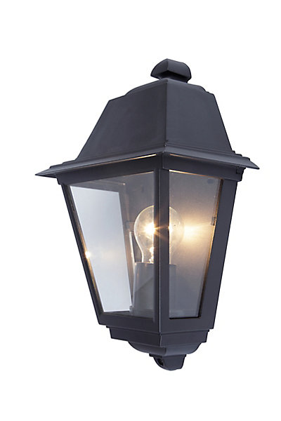 Applique murale Sagwon E27 60W IP44 GoodHome noir