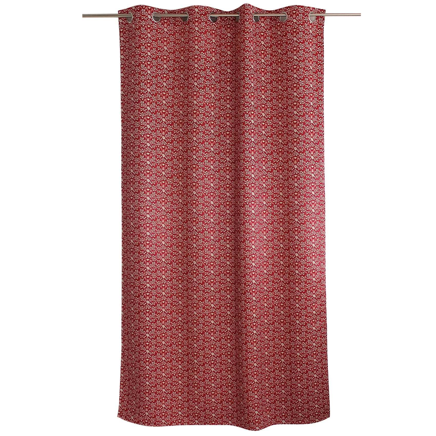 - Rideau occultant imprimé montagne chic rouge