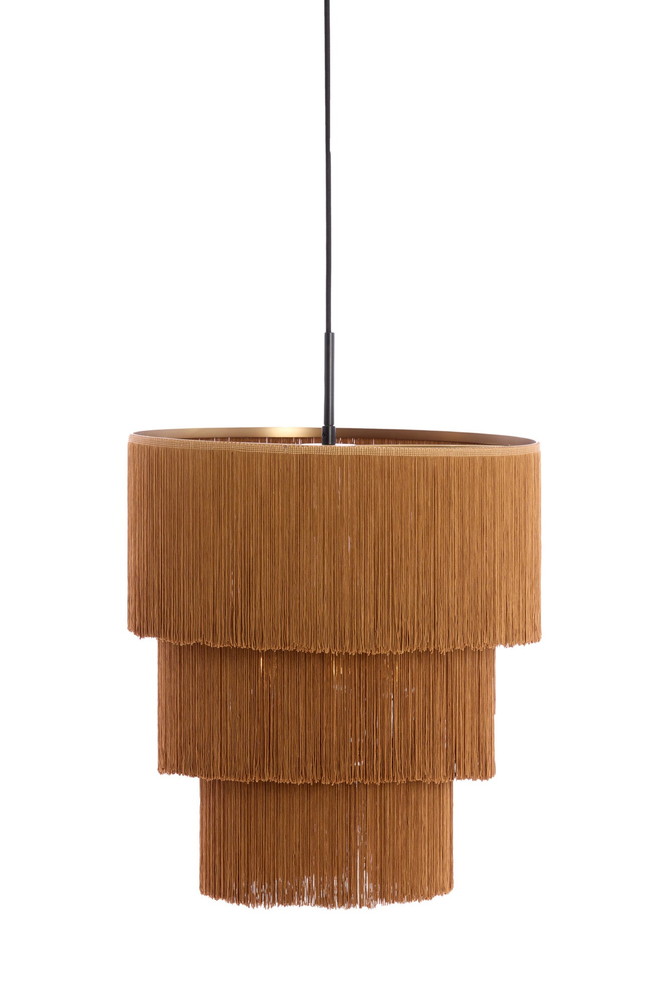 Light & Living hanglamp MALAIKA - bruin - Ø45x50cm
