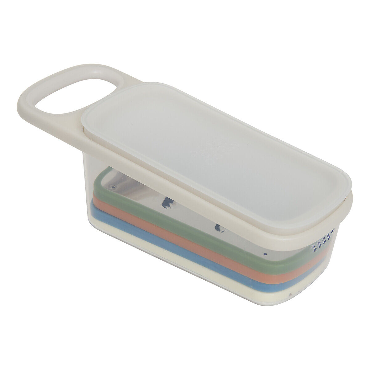 Raspador com 4 lâminas e armazenamento