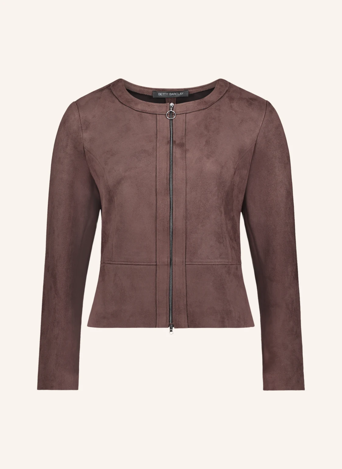 Betty Barclay Jerseyjacke in Lederoptik