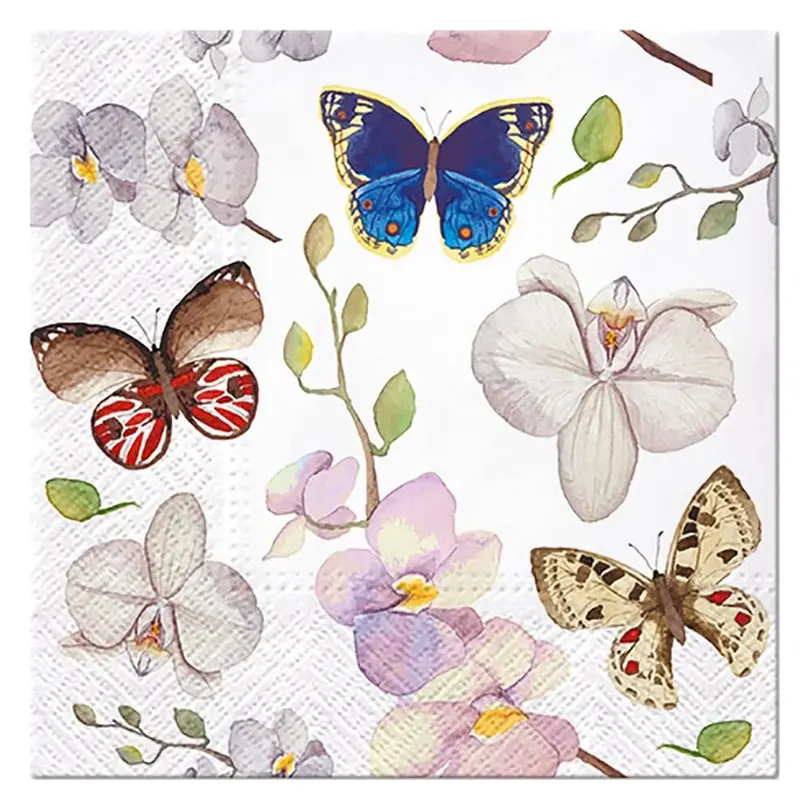 Serviette 20er-Set Orchidea