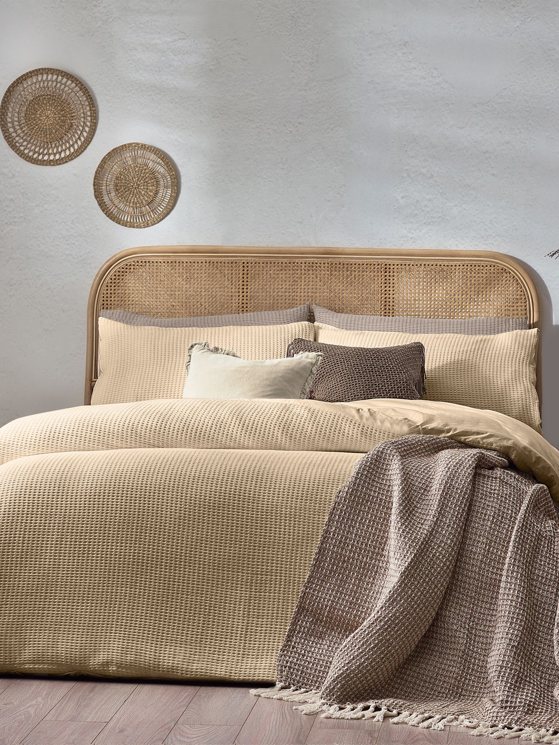 Yard Chunky Waffle100% Cotton Duvet Cover Set