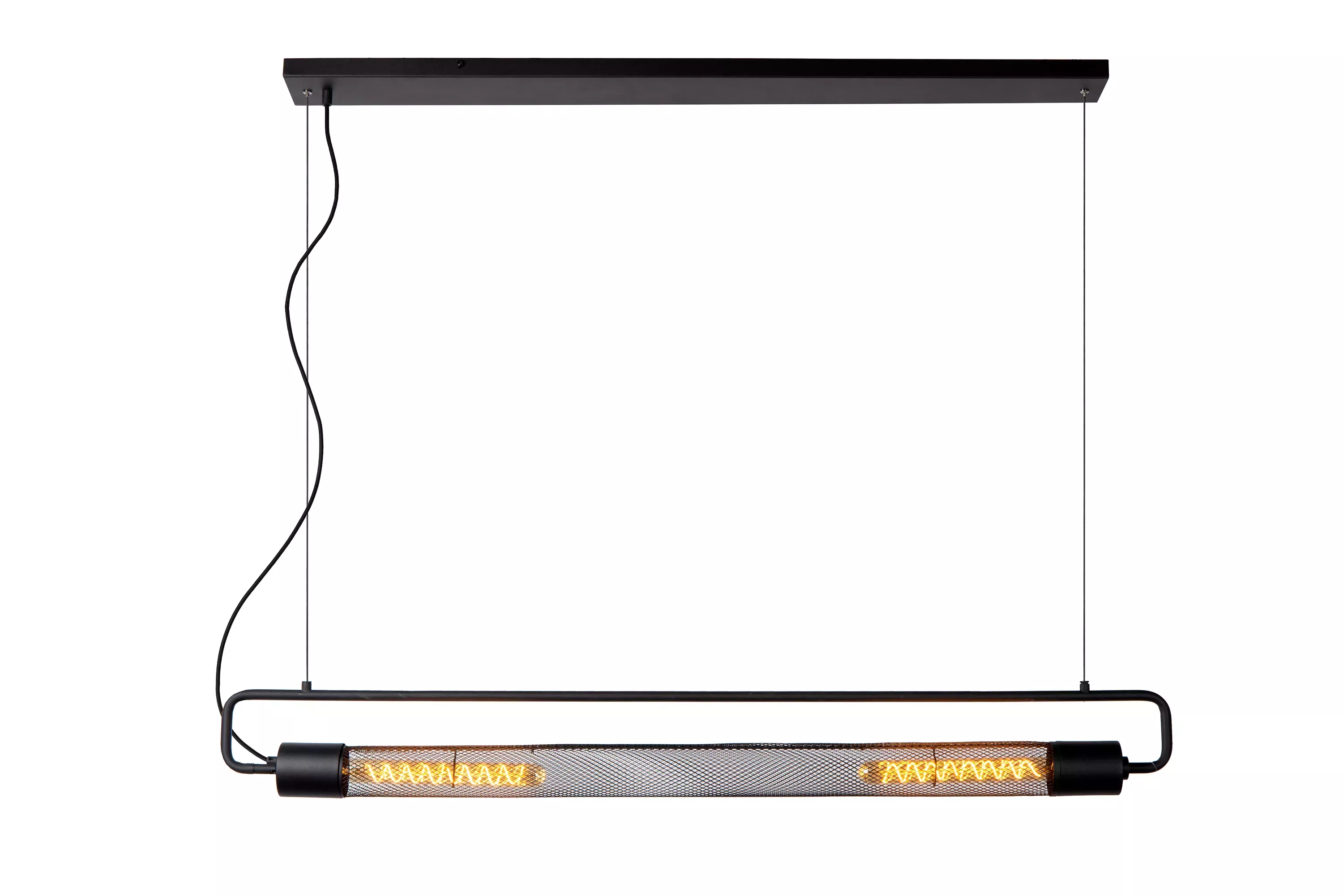 Lampa wisząca czarna CALIXT 2xE27x25W wym: 150x122x10 cm Lucide