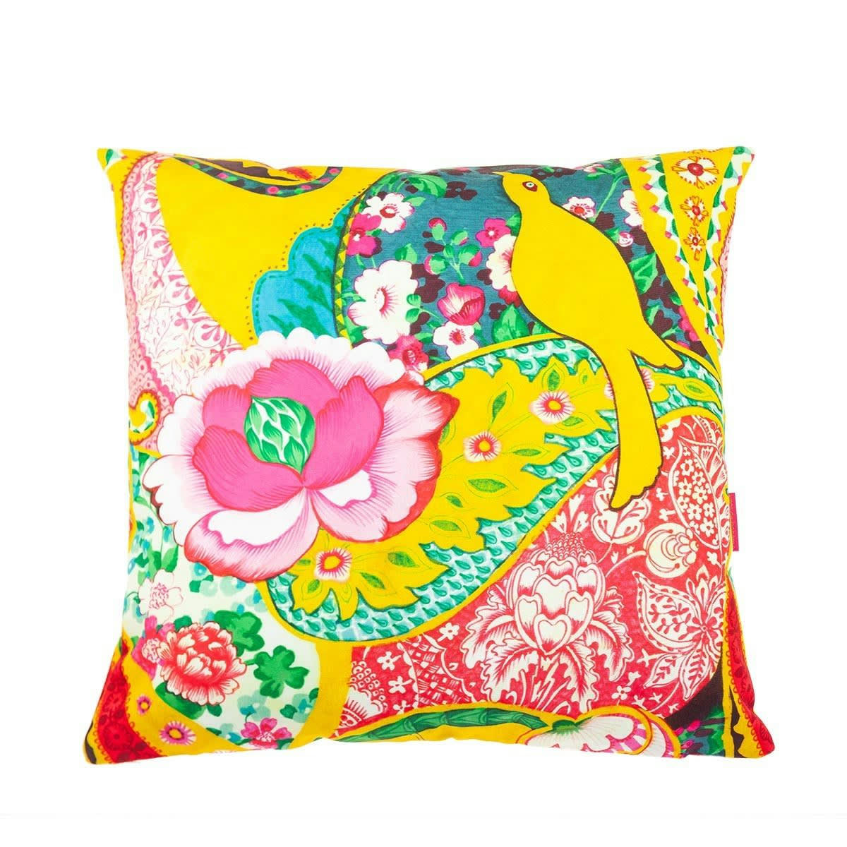 PAJARO - Housse de coussin extérieur design fleuri 45x45