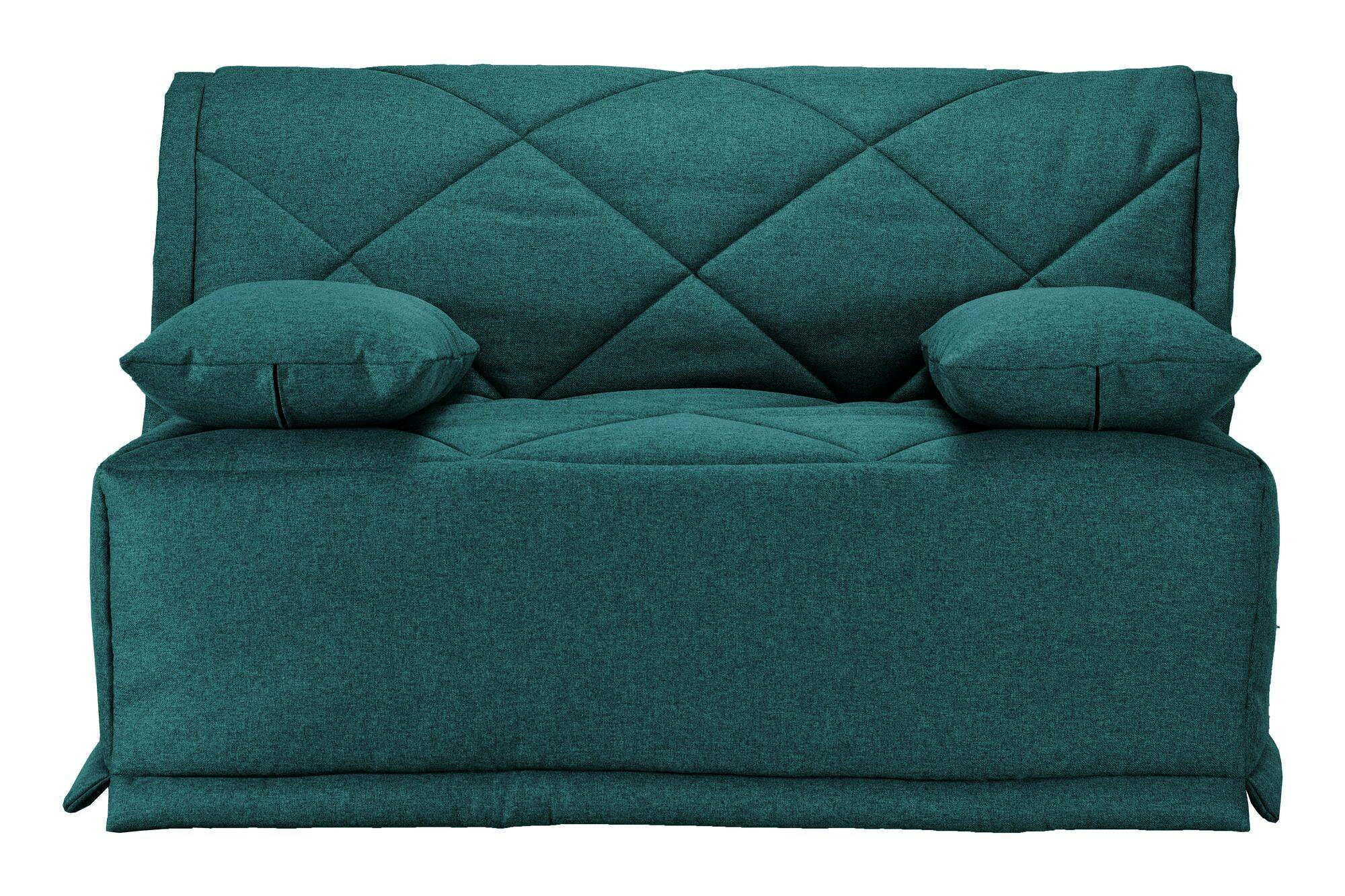 GINA - Banquette BZ avec matelas de 15 cm bleu canard