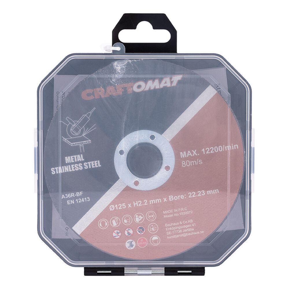SKJÆRESKIVER CRAFTOMAT 125MM 10-PAKNING
