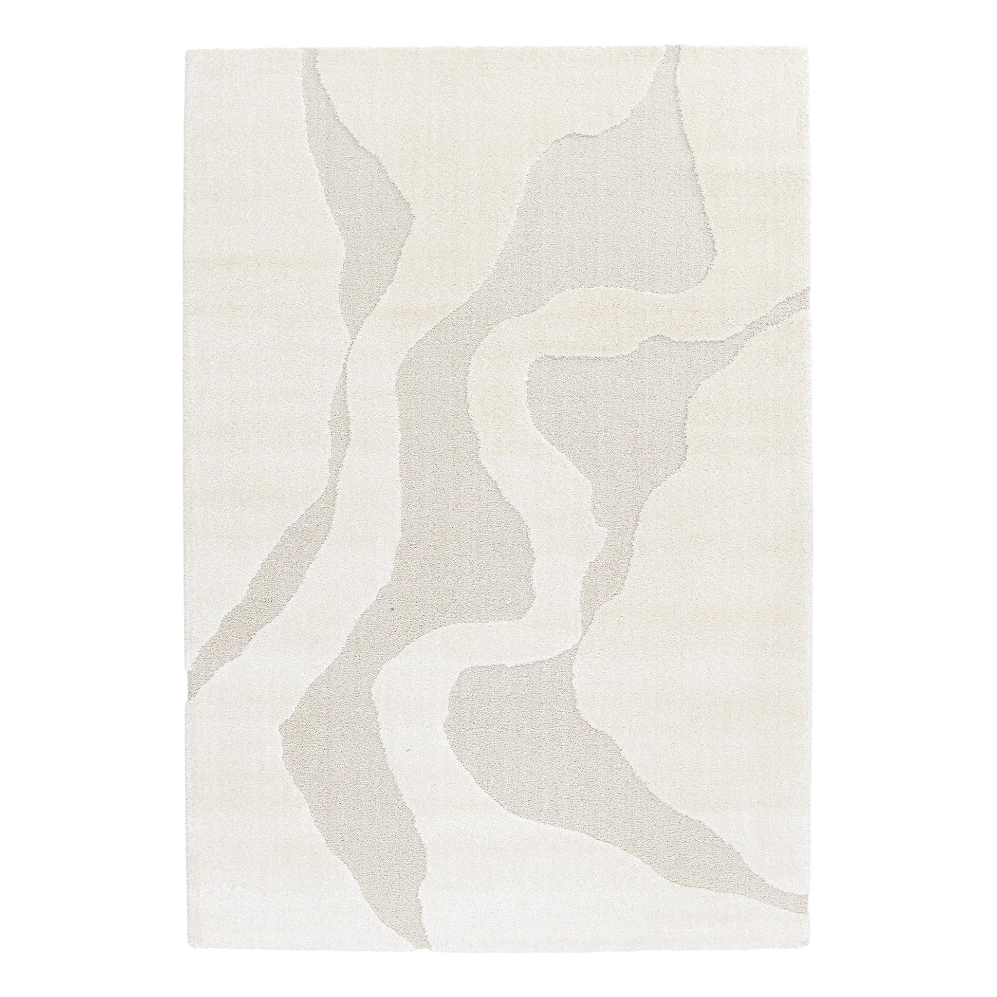 AFK Living vloerkleed Osmose - reliëfeffect - beige - 120 x 170 cm