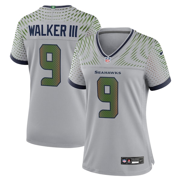 Kenneth Walker III Seattle Seahawks Nike Women's 2025 Rivalries Collection Game Jersey - Wolf Gray