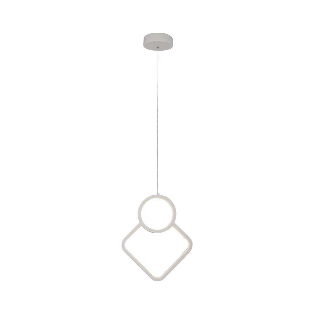 Lampa wisząca VT-7917 biała LED 1x12W Neutralna biel 1300lm V-TAC